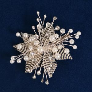 Novedad Transfronteriza: Tocado de Novia Hecho a Mano con Pedrería y Perlas, Horquilla con Flores y Hojas de Cuentas, Accesorios de Joyería <span class=keywords><strong>para</strong></span> Vestidos de Novia - Product Image 4