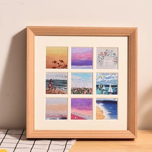 Marco de <span class=keywords><strong>Fotos</strong></span> de Madera Sólida de Cuatro Cuadrículas, Hecho a Mano, de Alta Calidad, con Impresión UV Ecológica, para Pinturas al Óleo Creativas - Product Image 2