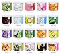 Cire dure professionnelle 14OZ pour l'épilation du corps, du visage et du maillot, parfum miel, fraise, thé vert, pour spa et salon