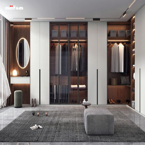 Placard de meubles de conception de personnalisation en <span class=keywords><strong>PVC</strong></span> de <span class=keywords><strong>haute</strong></span> qualité <span class=keywords><strong>Armoire</strong></span> <span class=keywords><strong>haute</strong></span> blanche - Product Image 4