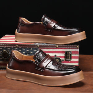 รองเท้าหนังแท้แบบสวมสไตล์มอนก์สแตรป คุณภาพสูง เหมาะสำหรับงานแต่งงานและใส่ลำลอง - Product Image 4