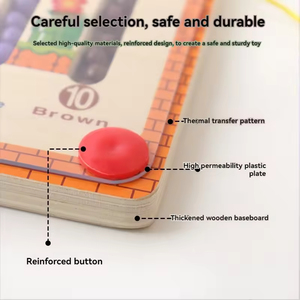 Gioco Educativo in Legno a Forma di <span class=keywords><strong>Casa</strong></span> dei Funghi con Labirinto Colorato e di Conteggio per Bambini dai 2 ai 4 Anni - Product Image 4