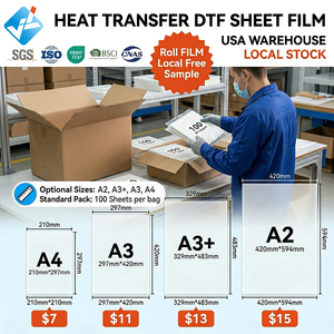 Kertas Film <span class=keywords><strong>PET</strong></span> Transparan DTF Ukuran Kustom Pabrik Jinlong A3 A4 A3+ untuk Pencetakan Digital Transfer Panas Inkjet - Product Image 1
