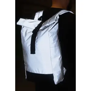 RPET sustainable merchandising reflective Lumiroll <b>backpack</b> - Product Image 4
