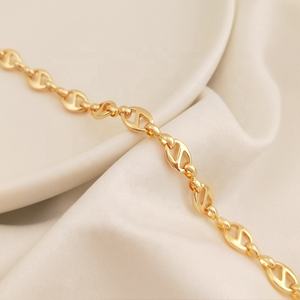 Corea Naso di Maiale Catena No Fade Oro Accessori Catene Dei Monili Della Catena Per Monili Che Fanno - Product Image 5