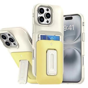 Funda para Teléfono Móvil TikTok Light Hot para iPhone 16 Pro, Funda Trasera Antigolpes con Ranuras para Tarjetas y Soporte, Funda con Bolsillo para Dinero para 17 Pro Max - Product Image 3