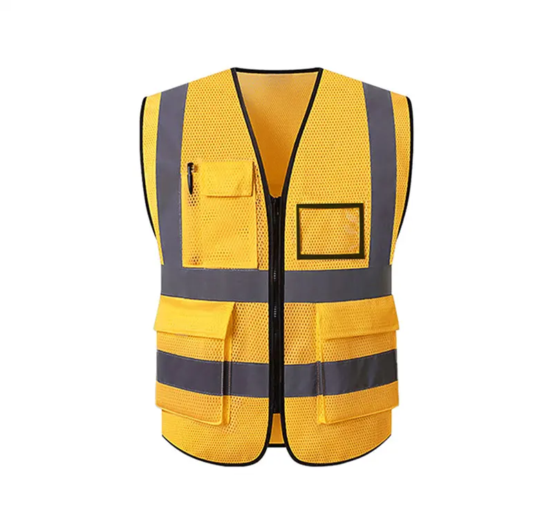 hot selling OEM Roadway security mens polyester corn mesh reflective vest safety vest hivi vest