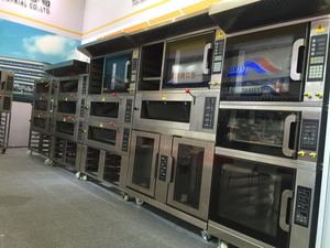 Bánh Mì Nướng Bánh Mì Boong Lò Nướng Bánh Pizza Điện/Thép Không Gỉ Boong Lò/Thương Mại Công Nghiệp 3 Boong 6 Khay - Product Image 3