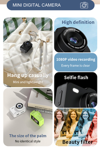 Petite Caméra Numérique <span class=keywords><strong>Vintage</strong></span> pour Enfants, Mini Appareil Photo pour Vidéo et Photographie, Caméscope Vlogging Full HD 1080P Enregistreur - Product Image 3