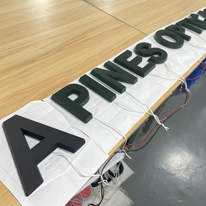 Benutzer definiertes Logo LED-Zeichen im Freien Buchstaben 3D Acryl LED-Außen werbe schild für Geschäfte und Unternehmen Rotlicht effekt - Product Image 4