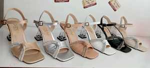 รองเท้าแตะผู้หญิงแบบสวมใส่ได้ทุกวัน ประดับด้วยหิน  ความสูงส้น 7 ซม. ไซส์ 36-40 ผลิตในตุรกี - Product Image 2