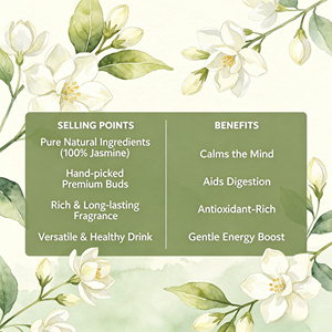 Té de <span class=keywords><strong>Jazmín</strong></span> Puro para Mujeres en Menopausia, 35g de Flores de <span class=keywords><strong>Jazmín</strong></span> Sueltas, Potenciador Natural del Estado de Ánimo, Alivio de las Afiuras, Sin Cafeína, en Lata - Product Image 6