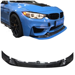 GTS Style Carbon Fiber Front Bumper Lip Upper&lower Lip <b>Splitter</b> Front Chin Spoiler for BMW F80 M3 F82 F83 M4 - Product Image 2
