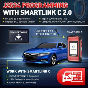 Herramienta de Diagnóstico para Automóviles y Camiones LAUNCH X431 PRO3S+ SmartLink HD, Escáner de Sistema Completo de 12V/24V, Código OBD OBD2 Real para la Versión de la UE y el Reino Unido - Product Image 3