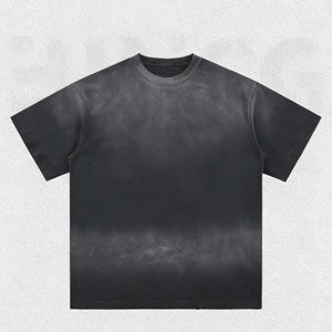 T-shirt en coton 100% solide de qualité supérieure, style vintage, pour homme, doux, respirant, 220g, coupe classique, manches courtes, streetwear décontracté hip-hop - Product Image 6