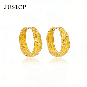 Pendientes de moda en tendencia, proveedor de joyería fina, OEM/OEM, impermeables, de acero inoxidable, chapados en oro, hipoalergénicos. - Product Image 5