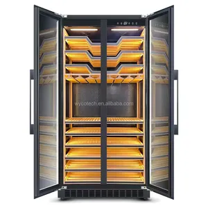 Installation intégrée de réfrigérateur à vin de bar sur mesure avec charnières de porte en hetch pour empêcher les portes UV Cave à vin Refroidisseur de réfrigérateur à bière et vin - Product Image 1