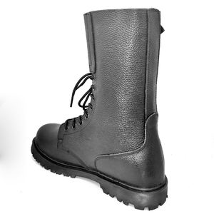 Bottes de Combat Ranger Noires, Tige Tout Cuir, Semelle Caoutchouc Goodyear, Maille Anti-Usure, Robustes - Product Image 4