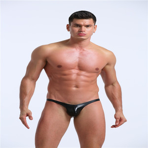 Personnalisé en <span class=keywords><strong>cuir</strong></span> gay mode sexy hommes <span class=keywords><strong>tanga</strong></span> slips sous-vêtements - Product Image 2