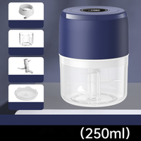 Mini hachoir à ail électrique portable de qualité alimentaire de 100/250 ml avec chargement USB
