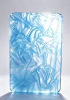 Plaque acrylique motif tourbillon bleu marbre, panneau PMMA transparent à motif nuage pour la décoration, découpable