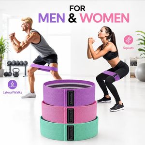 Custom <b>Workout</b> Fabric 3 Levels Exercise Resistance Booty <b>Bands</b> Set for Legs and Butt - Product Image 2