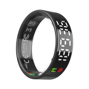 Nuovo Fitness Tracker Smart Ring da donna con funzione remota cardiofrequenzimetro e ossigeno nel sangue <span class=keywords><strong>a</strong></span> forma di numero alimentato <span class=keywords><strong>a</strong></span> batteria - Product Image 1