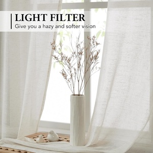 Châu âu phong cách thanh lịch ánh sáng Lọc Linen kết cấu cửa sổ Sheer rèm cửa cho Windows - Product Image 5