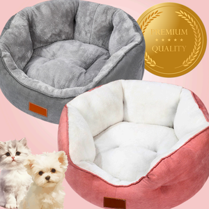 Beruhigendes Anti-Angst Hexagon Plüschtierbett Donut Kuschelbett für Kleine Hunde und Katzen zur Schlafverbesserung - Product Image 1