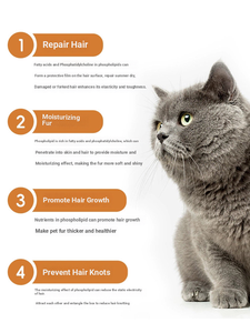 Complément alimentaire à l'astaxanthine VCare pour chiens et chats, soin du pelage et contrôle des boules de poils, 100 capsules - Product Image 3