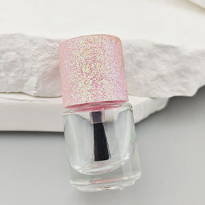 Flacons de vernis à ongles en verre vides en gros, 5 ml, 10 ml, forme ronde transparente, flacons de vernis à ongles <span class=keywords><strong>FC113</strong></span> - Product Image 4