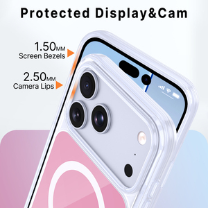 Nouvelle coque de téléphone magnétique anti-chute 2-en-1 en TPU et acrylique avec motif personnalisé 2026 pour <span class=keywords><strong>iPhone</strong></span> 18 17 16 15 Pro Max 17E - Product Image 4