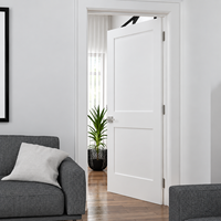 Porte intérieure Shaker en bois massif pré-montée à 2 panneaux, 30x80, avec apprêt blanc, norme américaine, pour chambre à coucher