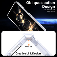 Étui de luxe magnétique pliable pour Samsung Galaxy Z Flip 8 avec support rotatif en métal, protection de la charnière et du mécanisme à ressort