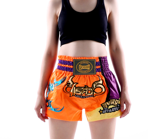 Celana <span class=keywords><strong>Kick</strong></span> <span class=keywords><strong>Boxing</strong></span> Muay Thai Custom Logo Kompetisi Grosir Celana MMA Celana Muay Thai - Product Image 1