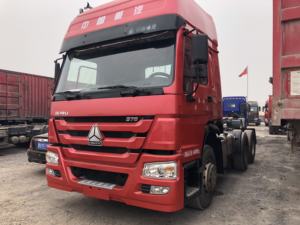 Camion tracteur d'occasion Sinotruk Euro2 Diesel 6X4 à direction à gauche HOWO 10 roues avec capacité de charge de 21-30T, 371 ch, caméra arrière 360° - Product Image 4