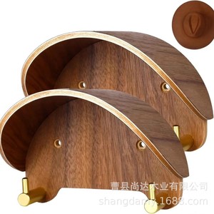 Cross-border <b>wooden</b> wall-mounted hat rack, cowboy hat rack, wardrobe, entryway <b>coat</b> and hat rack, wall-mounted top hat and sun - Product Image 4