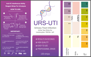 Bandes de <span class=keywords><strong>test</strong></span> urinaire URS-<span class=keywords><strong>UTI</strong></span> (50/100 bandes) pour leucocytes, nitrites, pH, précision de 99% - Product Image 3