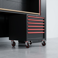 Station de rangement industrielle personnalisable robuste pour atelier, armoire à outils métallique pour garage, combo panneau perforé, extérieur, école, hôpital