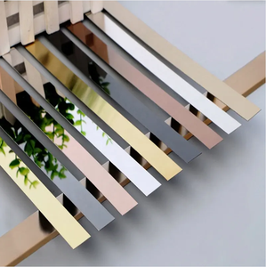 <span class=keywords><strong>Moulure</strong></span> murale en acier inoxydable à peler et à coller pour meubles et décoration intérieure - Product Image 4