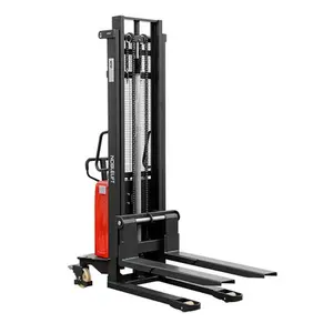 Piccolo carrello elevatore elettrico impilatore di pallet in piedi carrello elevatore elettrico in piedi carrello elevatore Stacke per Pallet completo