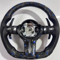 Volant en fibre de carbone véritable pour BMW E90 E92 E93 320i 325i 330i 335i 330d 2006-2012 Volant sport de haute qualité Style personnalisé