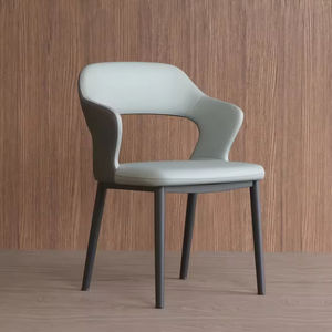 Chaise en cuir de salle à manger minimaliste moderne Hôtel Restaurant Loisirs Tufté Tissu ergonomique Amovible Stable pour une utilisation en <span class=keywords><strong>appartement</strong></span> - Product Image 3
