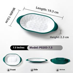 Platos de cena de melamina con logotipo personalizado de envío rápido, <span class=keywords><strong>vajilla</strong></span> Redonda al por mayor, colección de platos duraderos y elegantes - Product Image 5