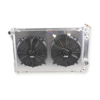 Radiateur en aluminium adapté aux Chevrolet Camaro/Firebird/Trans Am V8 de 1982 à 1992 + Cache-radiateur + Ventilateur