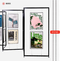Support d'affichage d'art modulaire moderne et simple, panneau d'affichage photo suspendu pliable, cloison pour exposition