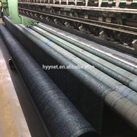Zwarte HDPE schaduwdoek, weerbestendig, zonwerend gaas voor kas, achtertuin en patio.