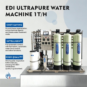 Sistema de Tratamiento de Agua Ultrapura EDI de Acero Inoxidable JuJin de 1 Tonelada, Purificación RO+EDI para 1000 LRO, 380V - Product Image 3