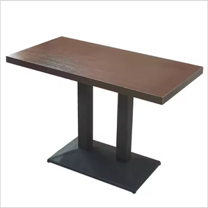 Mesa de Comedor Rectangular de Tablero de Partículas de Melamina con Patas de Metal para Proyectos de Restaurantes, Gran Oferta de Gcon - Product Image 3