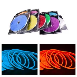 Bande lumineuse néon flexible 5m 12W DC12V IP68 étanche, lumière d'ambiance LED pour voiture avec garantie de 2 ans pour voitures universelles - Product Image 2